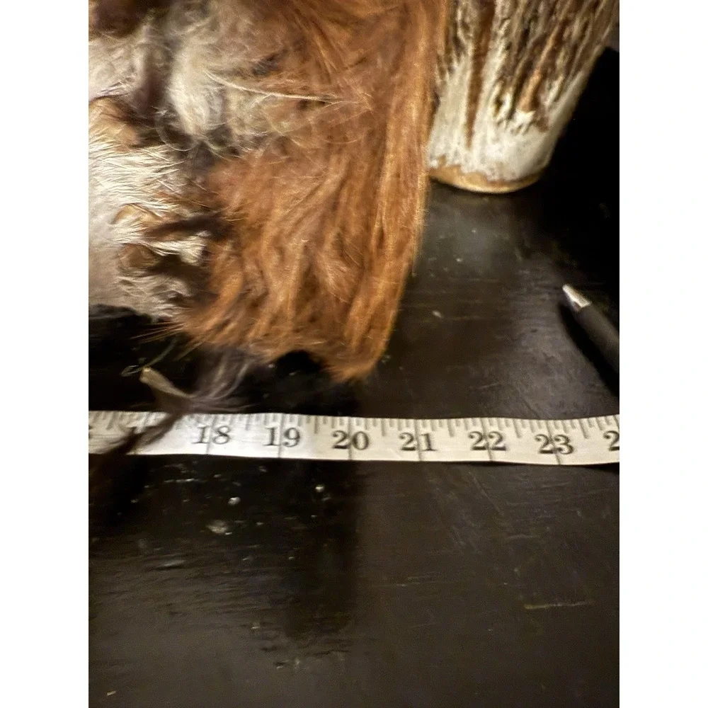 African Dual Ended‎ Congo Hand Drum Goat Fur 21